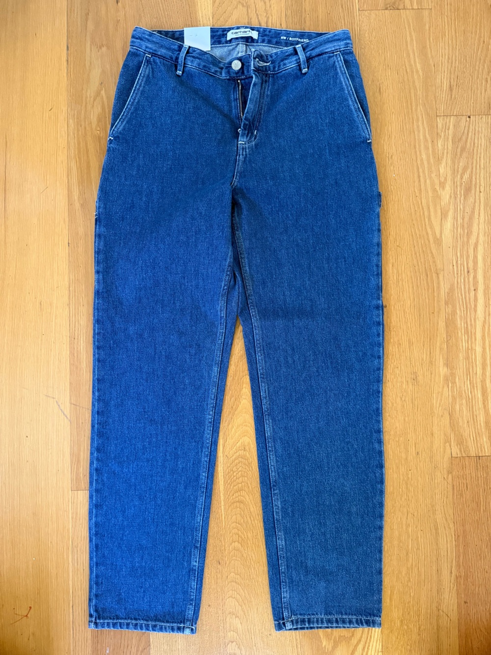 Carhartt WIP Women's 27 Stone Washed Blue Pierce Boyfriend Jeans NWT